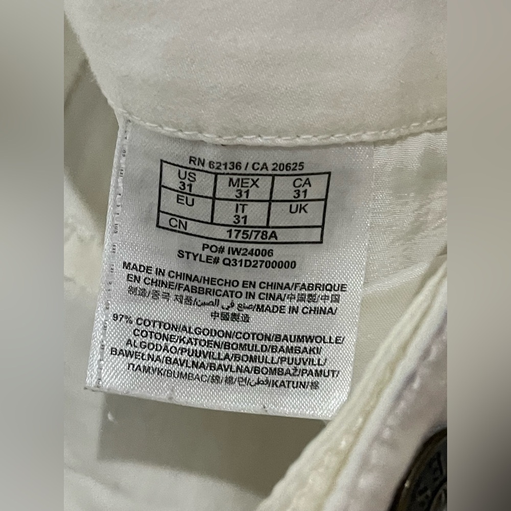 Guess White Jean Shorts Casual Style - Picture 10 of 12